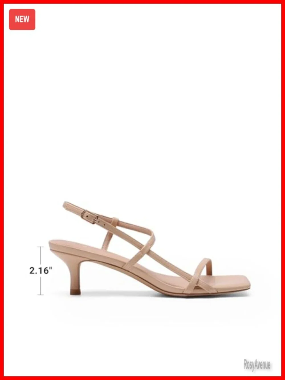 Low Kitten Heels Square Open Toe Ankle Strap Party Wedding Sandals with Quiet